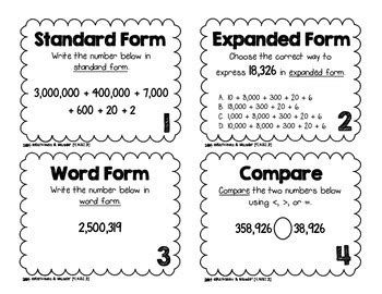 Standard Form to Word and Expanded Forms 4.NBT.2 YouTube