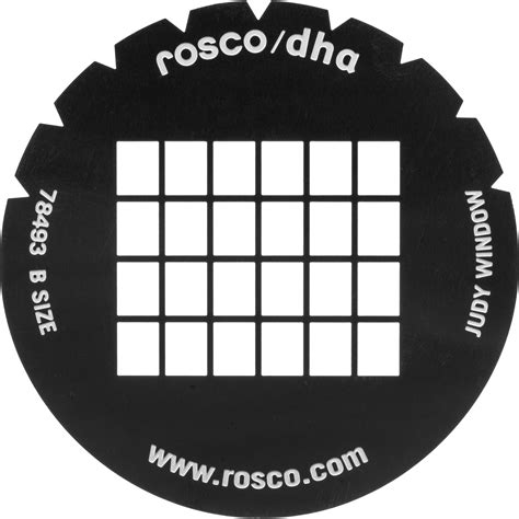 Standard Gobo Sizes Rosco