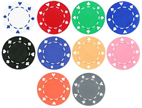 casino chips color value