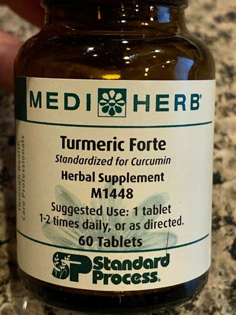 Standard Process MediHerb Turmeric Forte, 60 Tablets