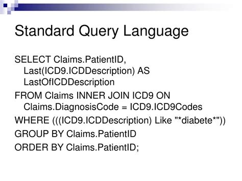 Standard Query Language