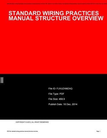 Standard wiring practices manual structure overview. - Certificación esol florida guía de estudio 3ª edición.