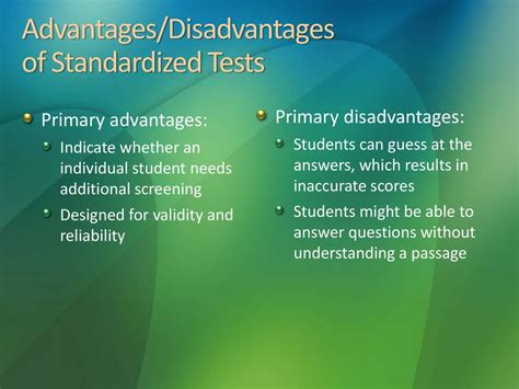 Standardized Tests in Education Advantages and Disadvantages Video