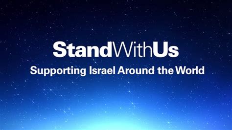 Standwithus - StandWithUs is an international nonprofit Israel education organization founded in 2001. We are inspired by our love of Israel, our belief that education is the road to peace, and our commitment to stand up for Israel and the Jewish people when they are publicly attacked or misrepresented.