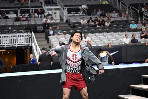 Stanford’s Asher Hong takes narrow lead after first day of U.S. men’s gymnastics championships