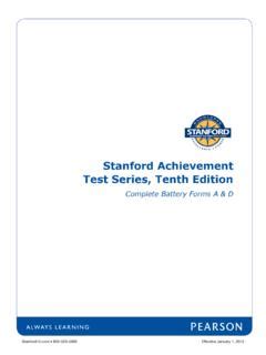 Stanford Achievement Test Series Tenth Edition Practice