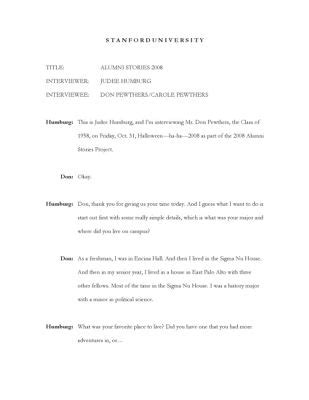 Stanford alumni interviews reddit.  Not much to compare but it was a great experience...