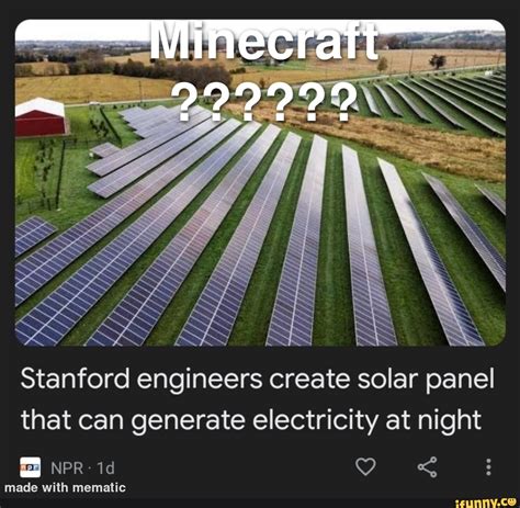 Stanford engineers create solar panel that can generate electricity …