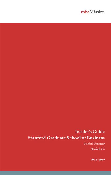 Stanford graduate school of business insiders guide 2015 2016. - French guide apprenons le francais 4.
