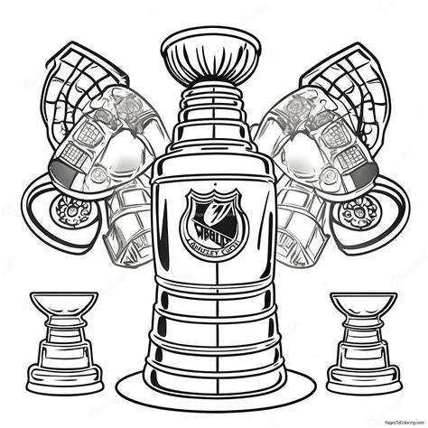 Stanley Cup Coloring Shee