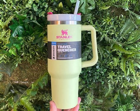 Stanley Quencher H2.0 FlowState Tumbler. The viral tumbler is back in stock in a new colorway. Its 40-ounce capacity, double-wall insulation, ergonomic handle and narrow base are just a few of the .... 