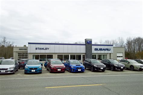 Stanley subaru. Our Subaru financing and leasing specialists are ready to help you build a personalized payment plan that allows you to purchase the vehicle that you need while staying comfortably within your monthly budget. Stanley Subaru. 22 Bar Harbor Road. Ellsworth, ME 04605. Sales: 888-461-3367. 