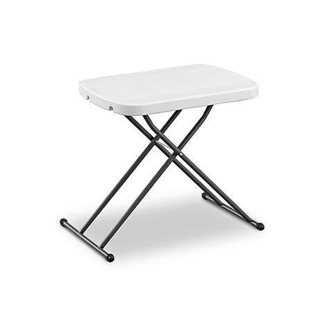 Staples Personal Folding Table, 25.5"L x 17.8"W, Gray …