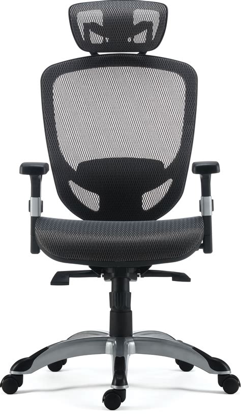 Computer and desk chair is a smart addition to any office space. Red breathable mesh seat and back for comfort. This chair provides lumbar and head support. Overall dimensions: 45.3 - 49.6"H x 27.2"W x 27.3"D. Seat dimensions: 16.7"W x 16.5"D. Back dimensions: 27.3"W. Width and height adjustable arms allow you to rest your forearms comfortably.. 