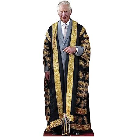 Star Cutouts SC4207 King Charles III Gold Cut Out Lifesize