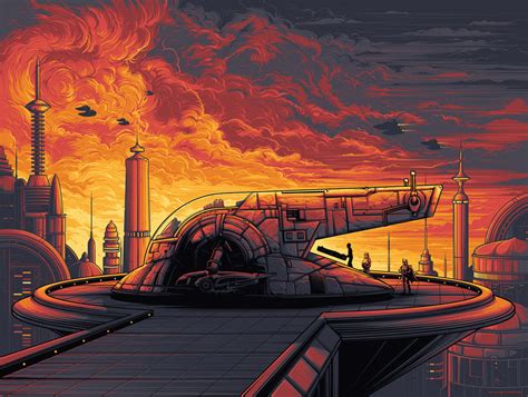 Star Wars Cloud City Dan Mumford Poster Screen Print Art 18x24 …