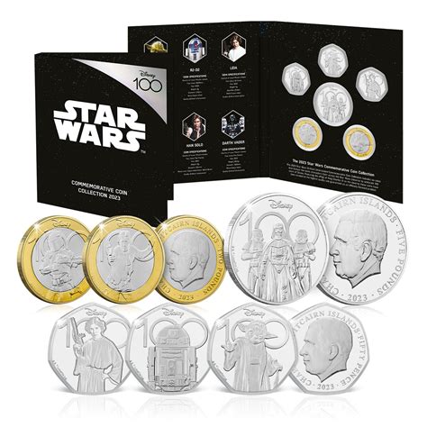 Star Wars Disney 100th Anniversary Annual Coin Set 2024 BU 50p …