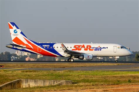Star air. Star Air (IATA: S5 / ICAO: SDG) is an airline from India and started operations in 2018 currently operating a fleet of 7 aircraft with an average age of 13.79 years 