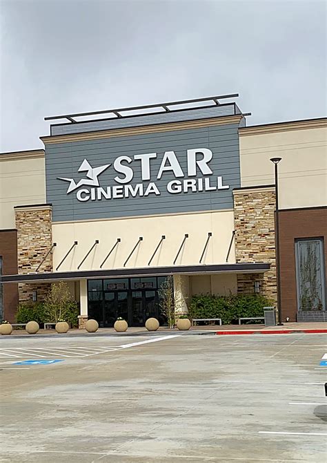 Star cinema grill - cypress photos. Visit Website for Showings. 832-497-5140. Star Cinema Grill Cypress is a dine in theater located in Cypress Texas 77433 near the intersection of Fry Rd and West Rd. It offers an extensive menu and a full service bar. It allows you to order from their menu with the push of a button from the comfort of your seat while you enjoy your movie. 