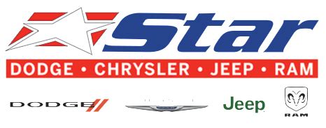 Star dodge. New Chrysler, Dodge, Jeep, Ram, FIAT Specials | Shop & Buy Completely Online. Hurry, for a limited time only: No payments for 90 days ON most models. *See Dealer for details. info_outline. 2023 Ram. 1500 All Trims. Get 10% Below MSRP For An Average of $6,066 Below MSRP + No Monthly Payments For 90 Days. Claim Offer. 