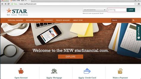 Star financial online banking. Further, the company provides online services; Smilecard, a personalized debit card; and life, health, and property and casualty insurance products. It also ... 