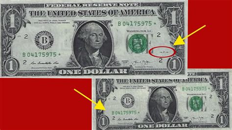 That note has a “star” designation printed on it, which indicates it is a replacement. The number of Star Notes printed equals the number of defective notes in a series. There are two types of Star Note, each designated at specific stages of the printing of currency. .