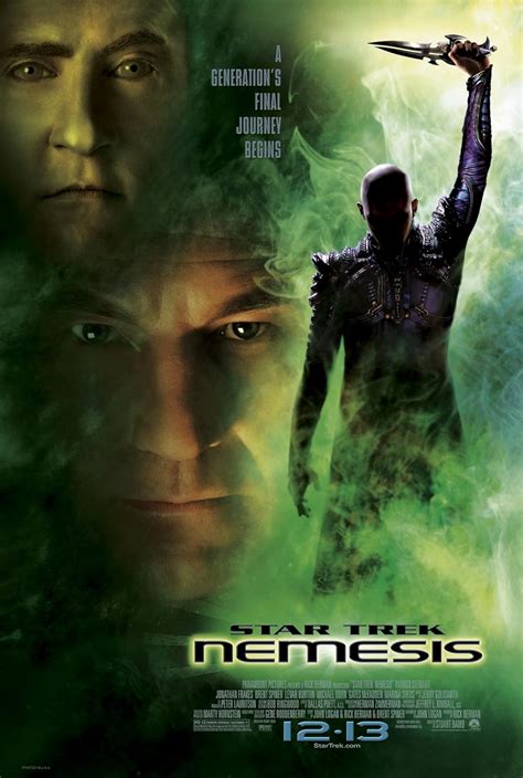 Star Trek: Nemesis (2002) on IMDb: Movies, TV, Celebs, and more... Menu. Movies. Release Calendar Top 250 Movies Most Popular Movies Browse Movies by Genre Top Box Office Showtimes & Tickets Movie News India Movie Spotlight. TV Shows. What's on TV & Streaming Top 250 TV Shows Most Popular TV Shows Browse TV Shows by Genre TV …. 