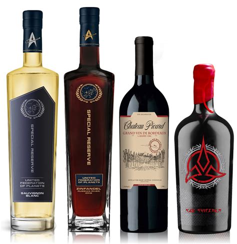 Star trek wines. The Armada - Star Trek Wines 5 Pack Collection $199.99 $259.00. Delta Wine Stopper. (8) $9.00. Pack Includes: 1 Bottle of Each: Klingon Bloodwine Cabernet Sauvignon (Waxed Dipped Collector's Edition)United Federation of Planets Sauvignon Blanc (Individually numbered bottles)Cardassian Kanar Red Blend (each set is individually numbered) 