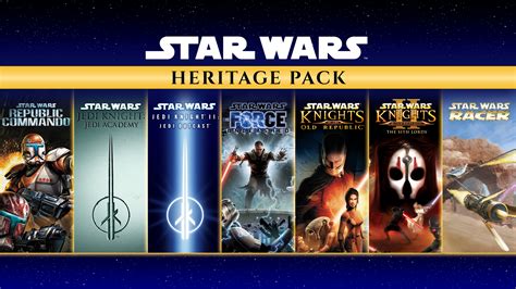 Star wars heritage pack. Oct 7, 2023 ... Aspyr and Lucasfilm Games have announced a physical release of their seven-game Star Wars Heritage Pack for the Nintendo Switch. 