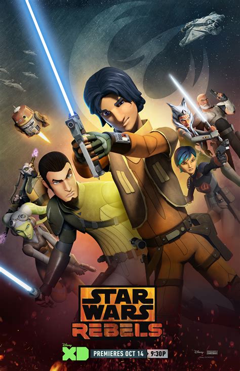 Star Wars Rebels Season One is the first season of the animated television series Star Wars Rebels. The season premiered on October 3, 2014 on the Disney Channel, beginning with the one-hour television movie Star Wars Rebels: Spark of Rebellion. The full series began on Disney XD with the premiere of the episode "Droids in Distress" on October 13, …. 
