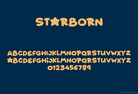 Starborn font app