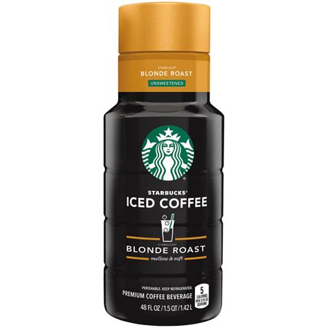 Starbucks, Blonde Roast Iced Coffee, 48 fl oz. bottle