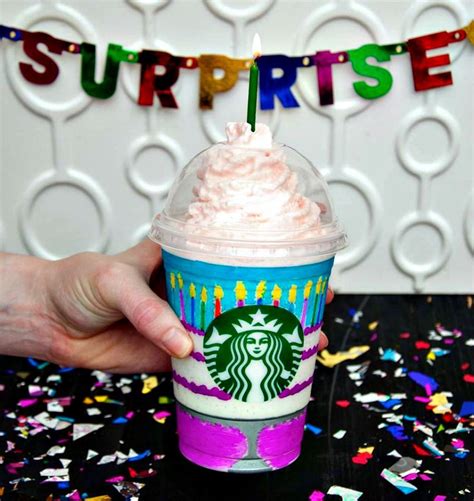 Starbucks birthday drink. 1. GET STARTED. Open the Starbucks® app on your phone. 2. ORDER. Choose your nearest Pick Up location and order. 3. PICK UP. Once the status board updates to Ready, grab your items and enjoy. 