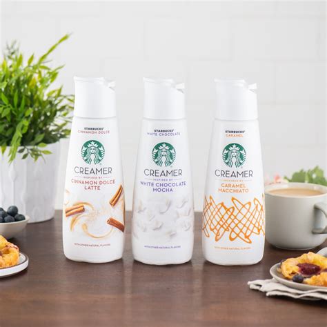 Starbucks coffee creamers. Carefully pour the coffee creamer into an ice cube tray. Cover the ice cube tray with aluminum foil or saran wrap. Store and freeze. Place the ice cube tray into the freezer and wait to set and freeze. Coffee creamer will usually take around 3 hours to freeze. Transfer ice cubes to a new container. 
