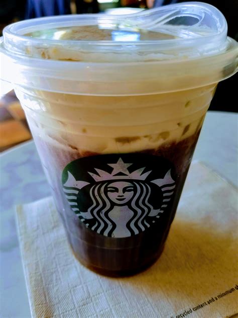 Starbucks cold foam. Starbucks® Cold Brew topped with lightly sweet mocha sauce, cocoa powder and almondmilk cold foam. A powerful taste of flavor—nondairy and 40 calories. 40 calories, 4g sugar, 1.5g fat 