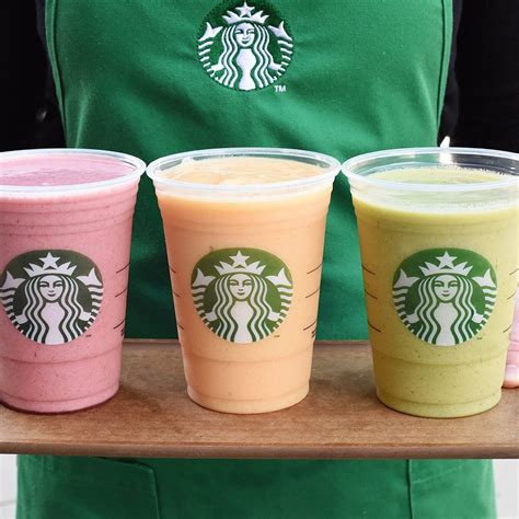 Starbucks drinks smoothie. The strawberry smoothie is a very popular smoothie in lots of different coffee shops, but the Starbucks version gets lots of attention. 3. Orange Mango Smoothie. The orange and mango smoothie is very refreshing and will bring lots of flavor to your taste buds. 