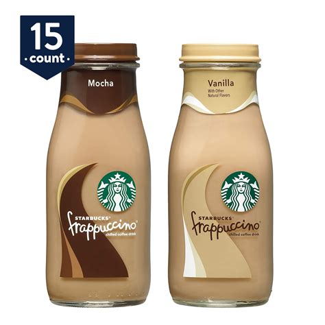 Starbucks frappuccino bottle. Customize. 200★ item. Coffee meets milk and ice in a blender for a rumble-and-tumble togetherness to create one of our most-beloved original Frappuccino® blended beverages. 230 calories, 45g sugar, 3g fat. Full nutrition & ingredients list. 
