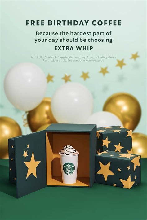 Starbucks free birthday drink. 