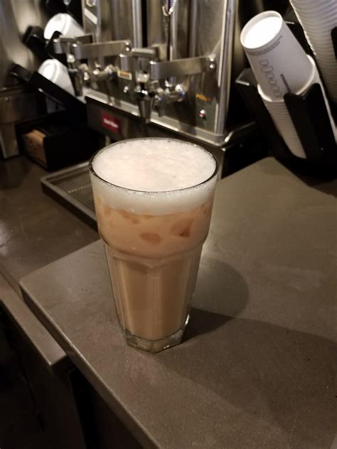 Starbucks london fog. I wish they had this on the doordash app or Uber eats app. They have every Frappuccino on the menu, and only two of the hot teas. Medicine ball and London Fog are my go-to’s and they have neither unless you can order on the Starbucks app and physically get to the store. 