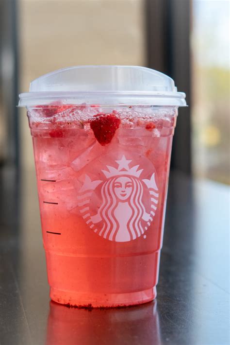 Starbucks refresher drinks. 200 ★ Stars item. Sweet peach and tart passion fruit juices meet smooth coconut water in a bubbly blend that can pep up your day, sunrise to sunset. Full nutrition & ingredients list 