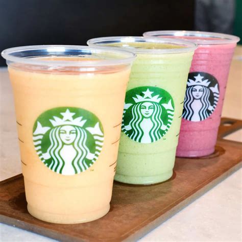 Starbucks smoothies. Starbucks Blonde Espresso is smooth and subtly sweet, making it perfect for unsweetened beverages like an Americano or Cappuccino – hot or iced. Select your milk: Customers can choose from whole, 2% milk or nonfat milk, or non-dairy alternatives such as soy, coconut and almond. Customers can also try oatmilk at more than 4,700 stores in ... 