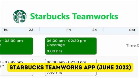 Once you have logged in to Starbucks Teamworks, you can access your schedule by clicking on the “Schedule” tab located on the top navigation bar. Step 3: View Your Schedule After clicking on the “Schedule” tab, you will be taken to a page that displays your upcoming shifts.. 