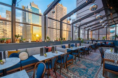 Starchild rooftop. May 9, 2023 · Starchild Rooftop. Venture to Midtown West for this rooftop, perched on the 27th story of the Civilian Hotel. Starchild is outfitted with a convenient retractable roof, so you can take in the ... 