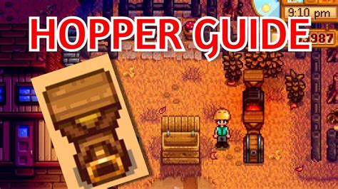 From Stardew Valley Wiki. Jump to navigation Jump to search. Deconstructor: Destroys crafted items, but salvages their most valuable material. Information: ... Hopper: Hardwood (10) Iridium Bar (1) Radioactive Bar (1) Radioactive Bar (1) 3,000g: Cookout Kit: Wood (15) Fiber (10) Coal (3) Coal (3) 45g .... 