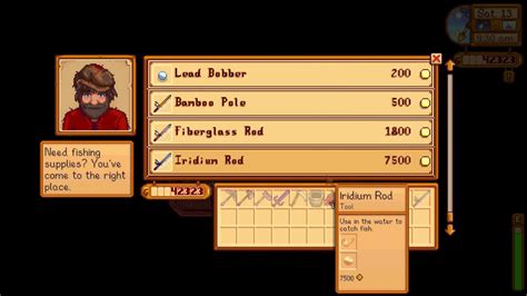 Stardew valley iridium rod. Iridium Pickaxe will break normal rocks in Skull Cavern in one hit, Gold in two hits, Iridium in four hits. Iridium Hoe and Watering Can will go to 3x6. Iridium Axe will chop trees in two hits and their stump in one hit, hardwood stumps in three hits. I'd make sprinklers if you don't have any. More crops with fewer sprinklers. 