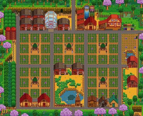 Looks exactly like this guy's layout from the farm showcase. It's the most efficient layout and prevents overlap. Plus it looks clean. Edit: remember the area a Hut covers is one extra space to the south than any other direction mostly because of the size of the Hut. That matters when placing it to make sure it'll cover the whole area.. 