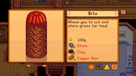 Stardew Valley is an open-ended country-life RPG with support for 1-8 players. (Multiplayer isn't supported on mobile). ... Do I need to buy another one?? For reference, the silo is placed between my barn and coop if that helps 🤷‍♀️ Archived post. New comments cannot be posted and votes cannot be cast. Share Sort by: Best. Open .... 