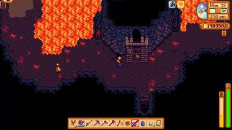 Stardew valley volcano guide. Eating and drinking items with speed buffs will help a lot and will help you outrun some of the monsters while they recover from knockback. Also echoing the other user on the slime charmer ring. If you have it, wearing it will help with the annoying tiger slimes freeing you to fight just the magma sprites/sparkers. 5. 