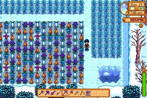 Winter is the fourth season in Stardew Valley. 