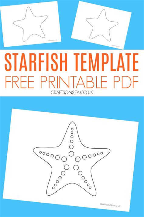 Starfish Craft Template